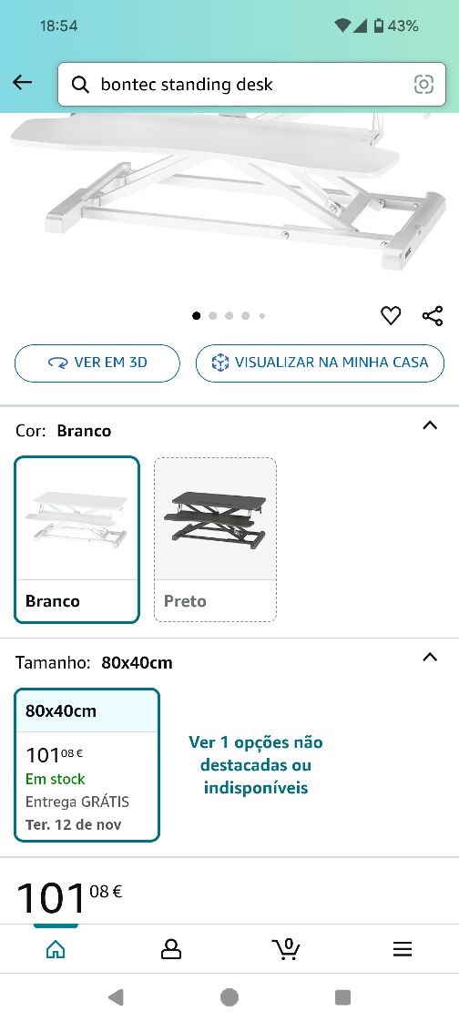 Standing Desk/Suporte elevatório para secretária BONTEC
