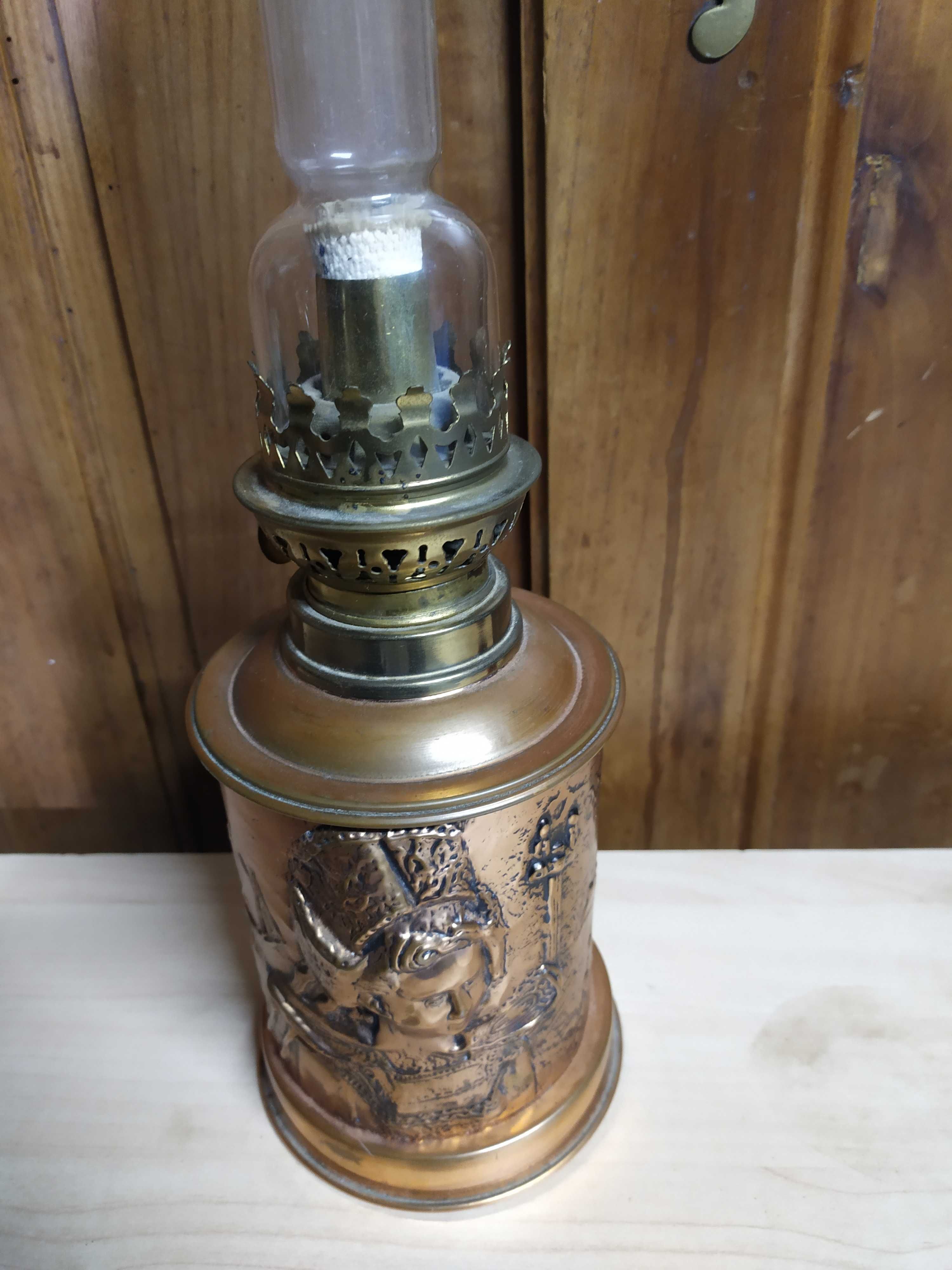 Lamp naftowa Miedziana