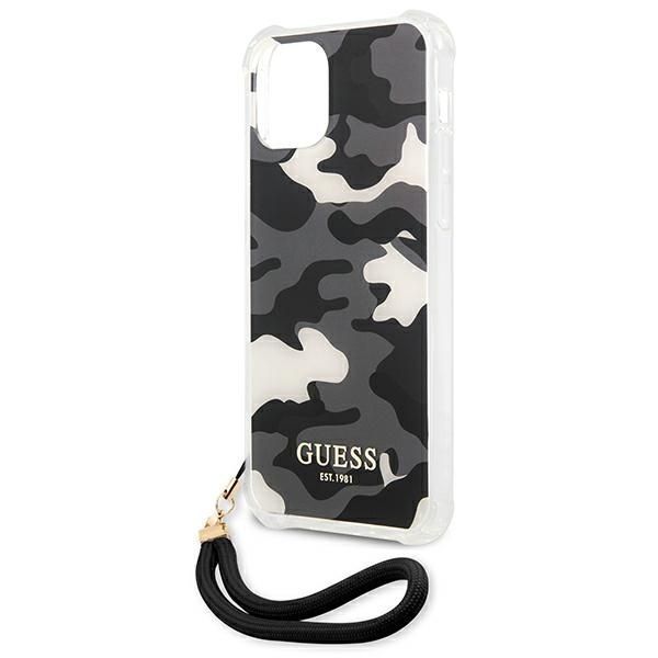 Etui Guess Camouflage do iPhone 12 Pro Max 6,7" - Czarny
