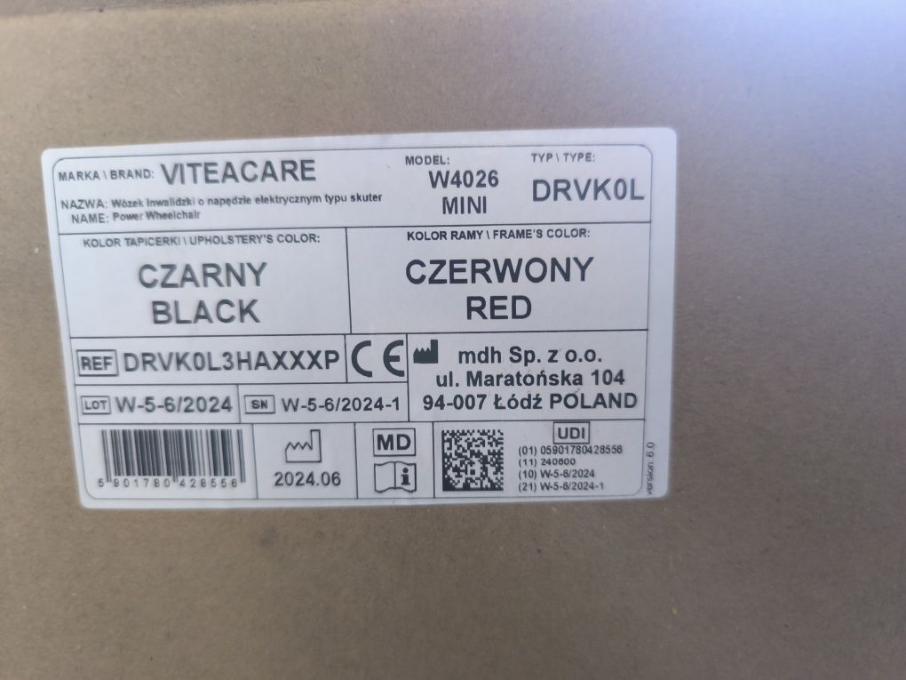 Wózek inwalidzki elektryczny