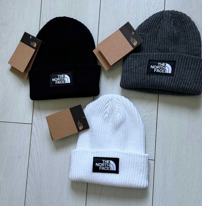 Шапка The North Face у 3-ох кольорах(Чорний, Сірий, Білий),Унісекс.