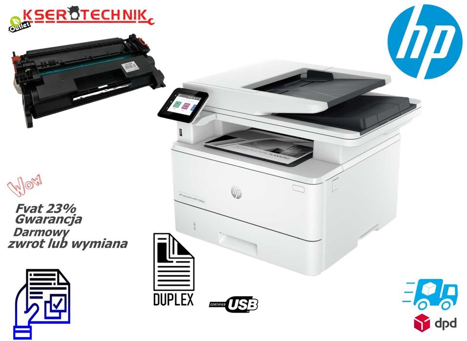 HP Laserjet Pro MFP 4102FDN - drukarka laserowa / LAN i USB / Duplex