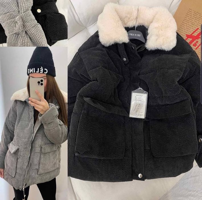 Куртка велюр зима