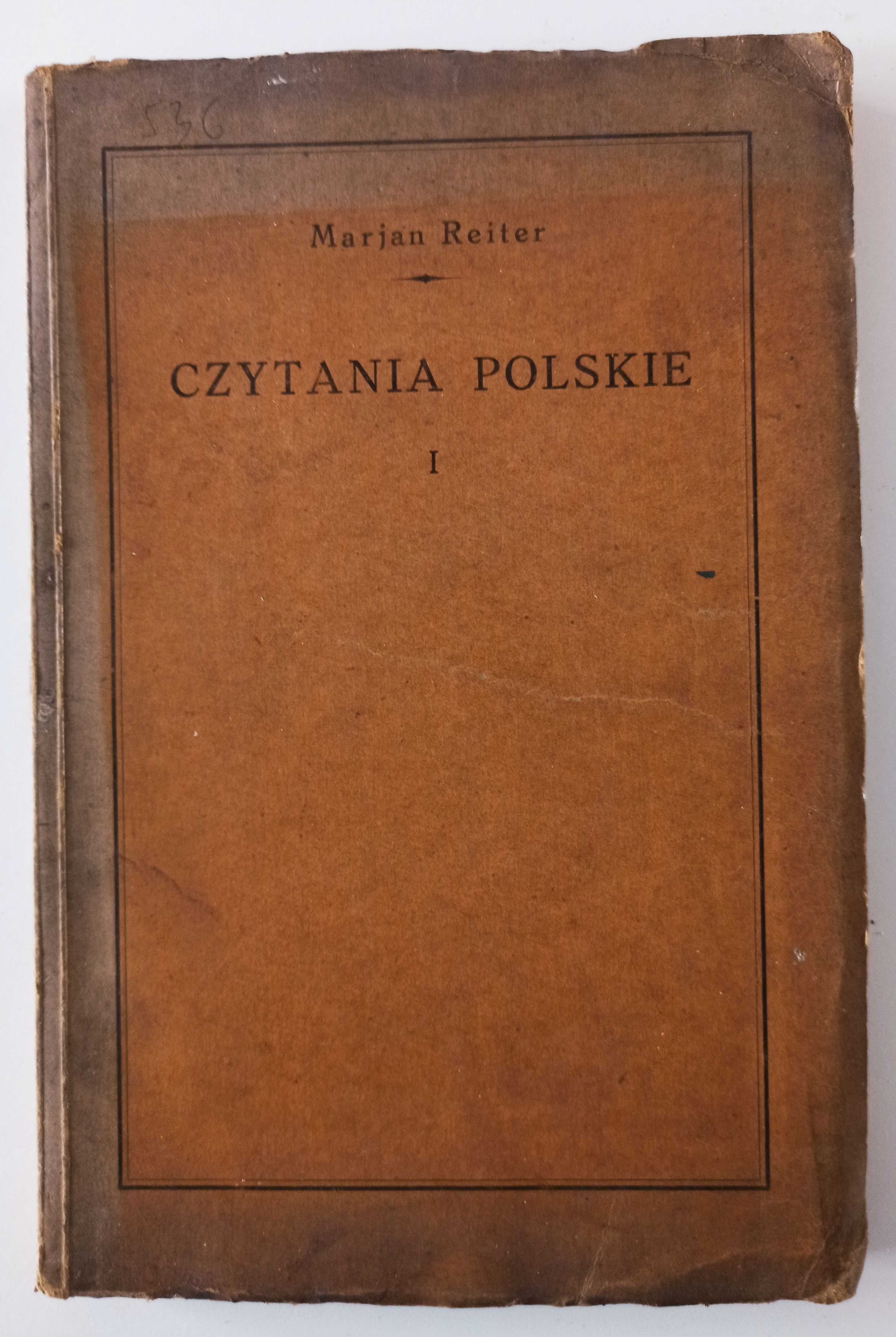 Marjan Reiter Czytania polskie - wydanie Lwów 1931 stan bdb