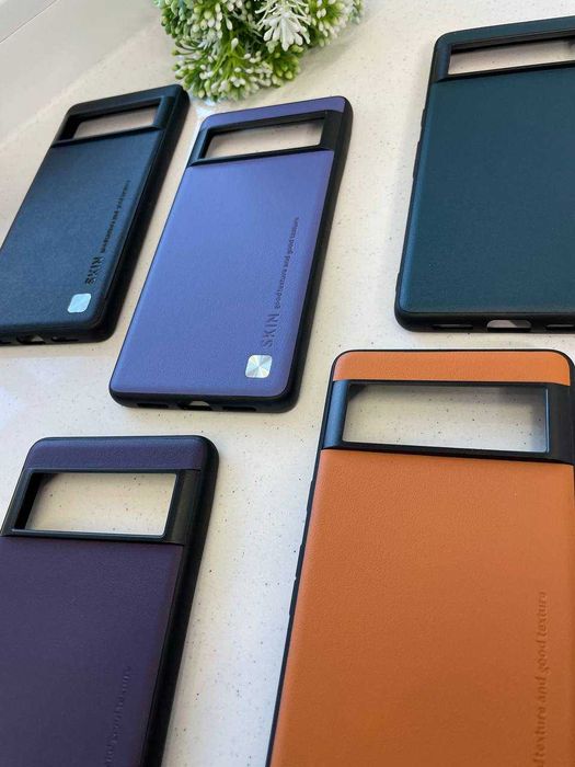 Кожаный чехол для Google Pixel 6 Pro LEATHER SKIN на все модели