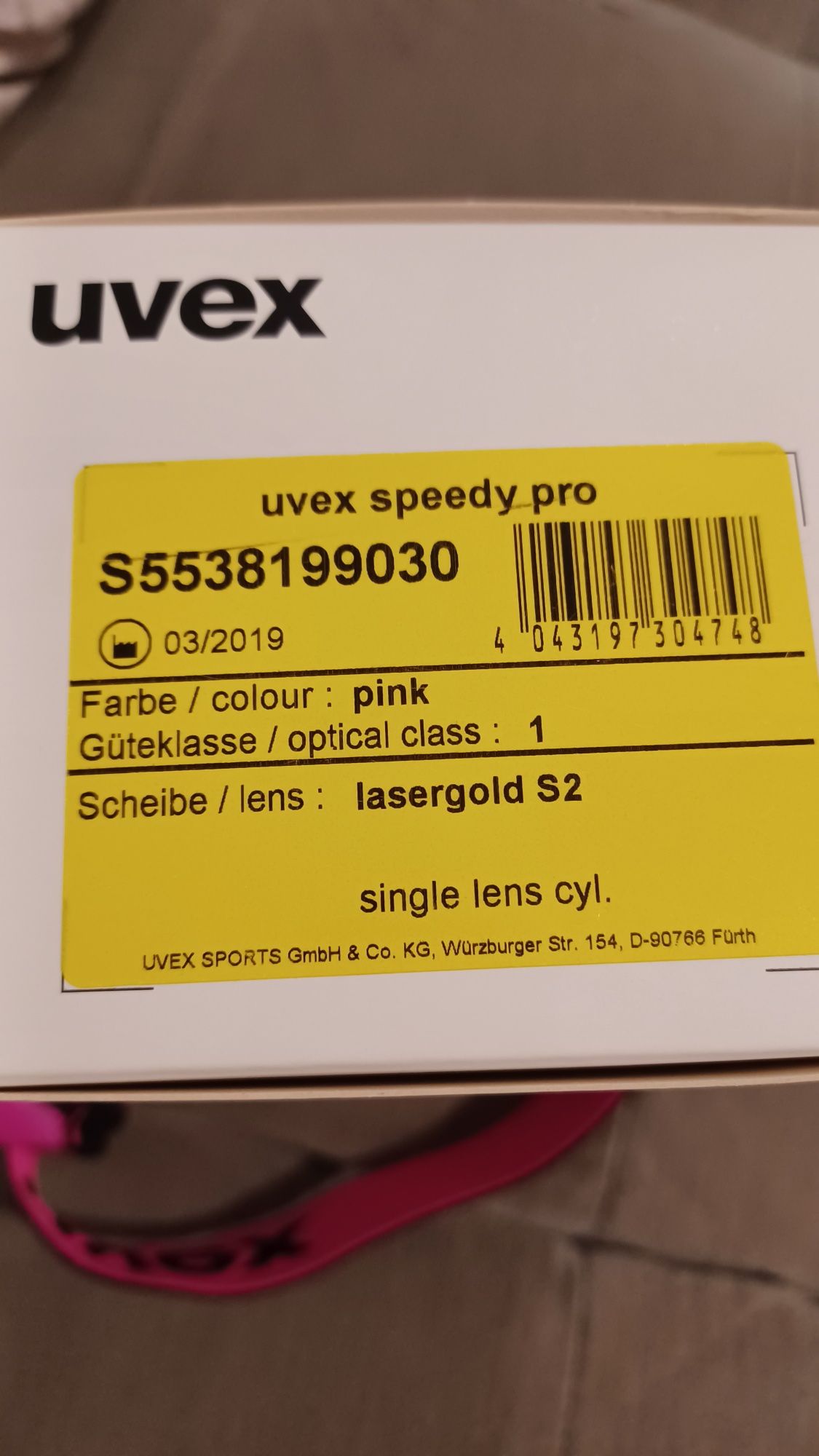 Gogle Uvex Speedy Pro