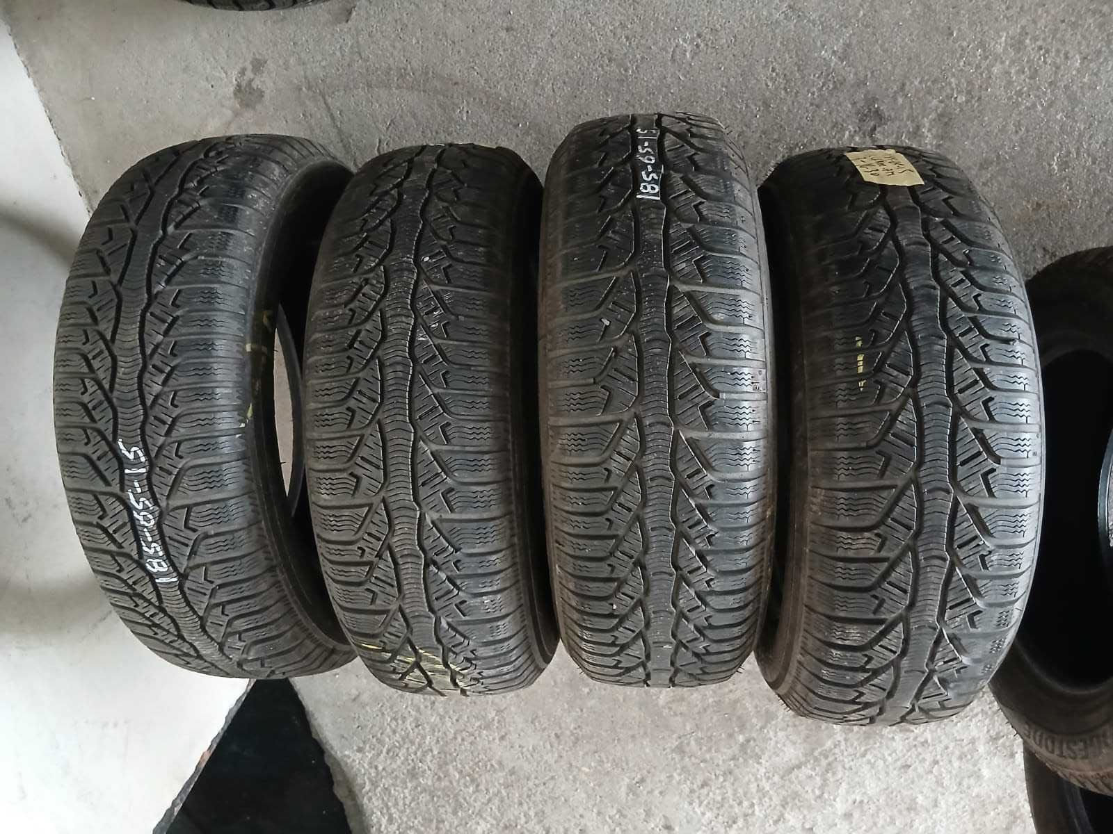 4 Pneus 185/65R15 Kleber como Novos