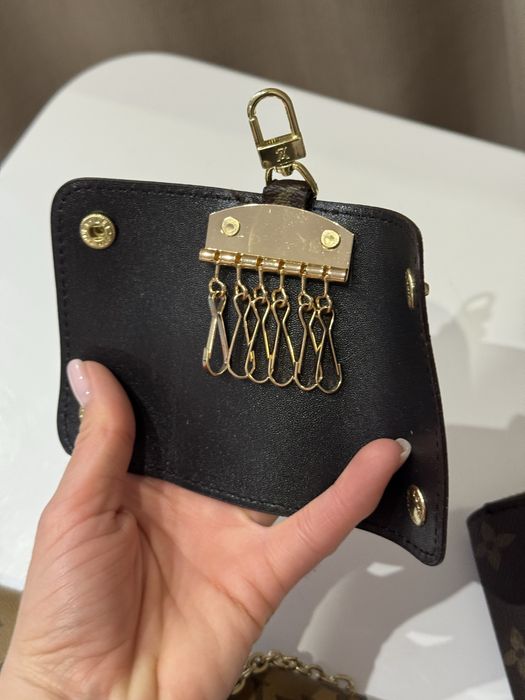 Набір подарунковий Louis Vuittone Луі Вітон сумочка+гаманець+ключниця