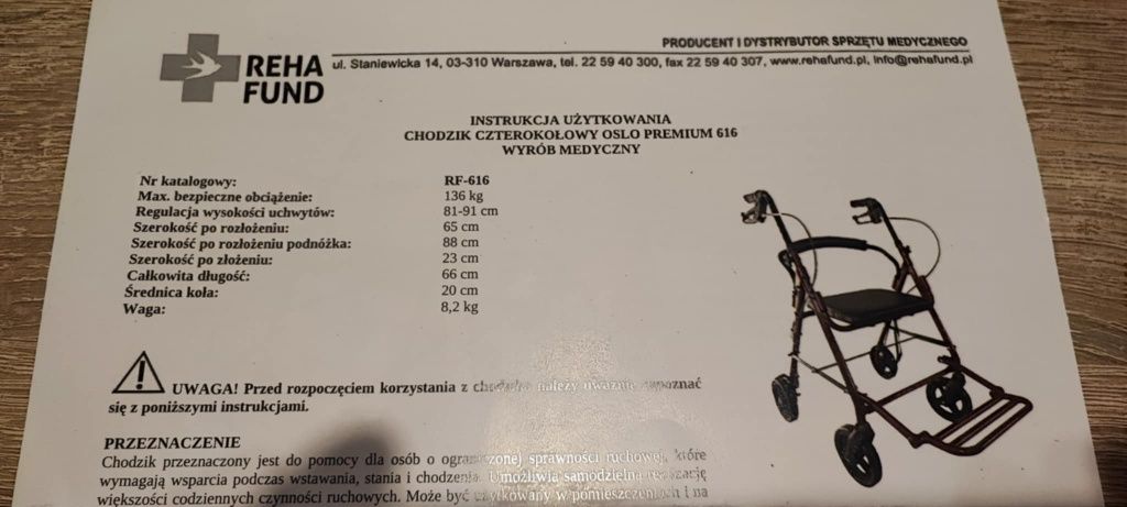 Chodzik czterokołowy Oslo Premium 616
