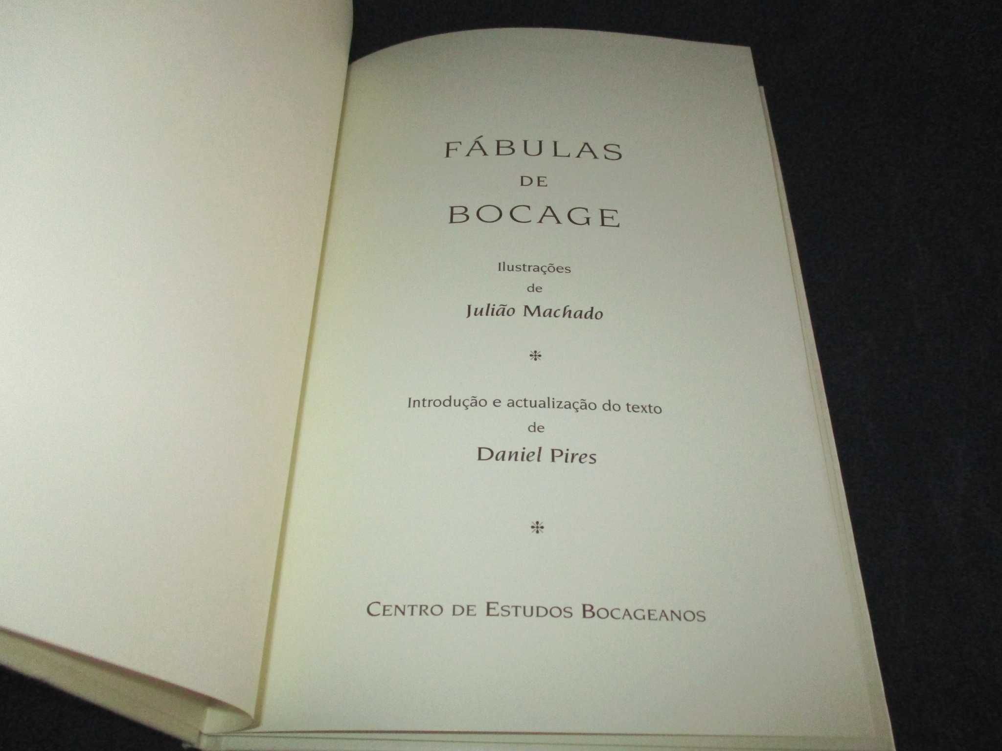 Livro Fábulas de Bocage Ilustrado