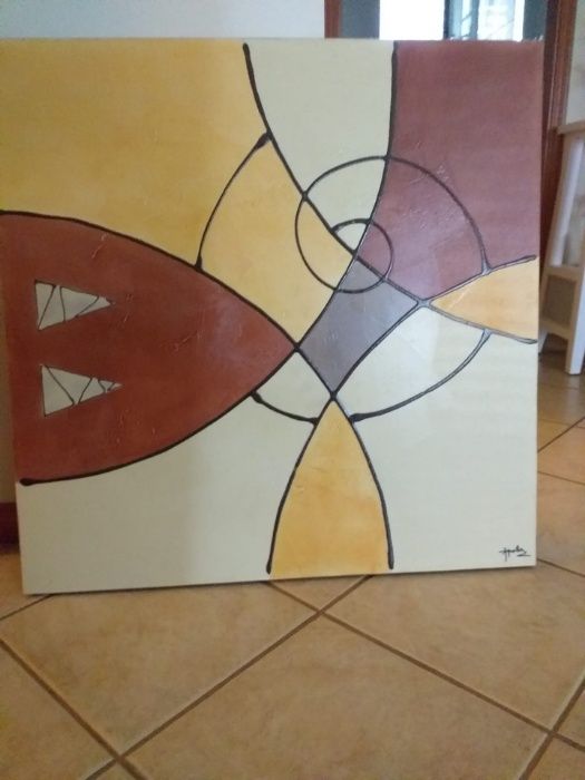 Duas Telas decorativas Abstractas