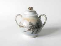 Cukiernica cukierniczka orientalna ręcznie malowana porcelana