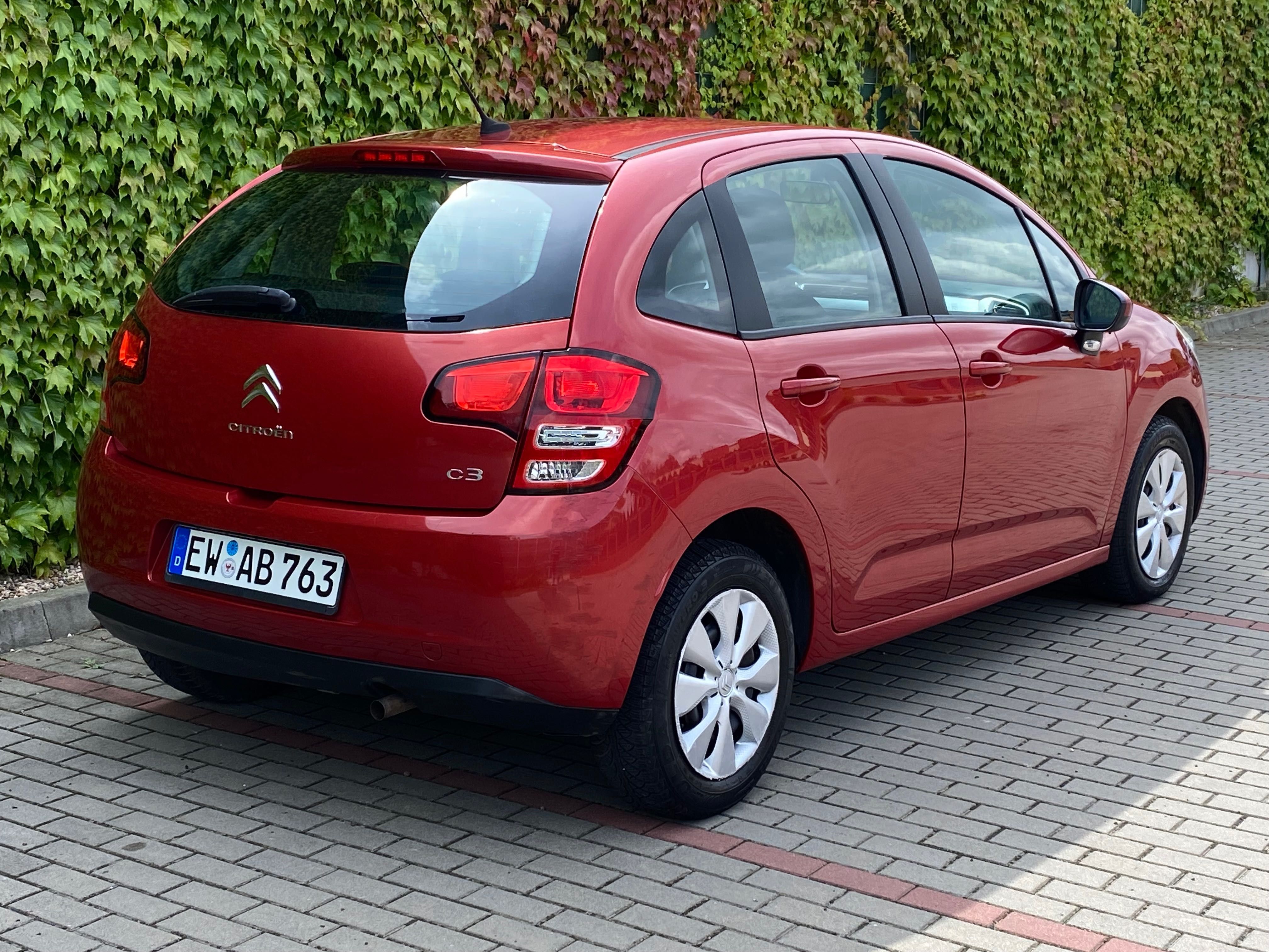 Bordowy Citroen C3  2010r. 1.4 benzyna 75KM, 169tys km, Idealny od 1WŁ