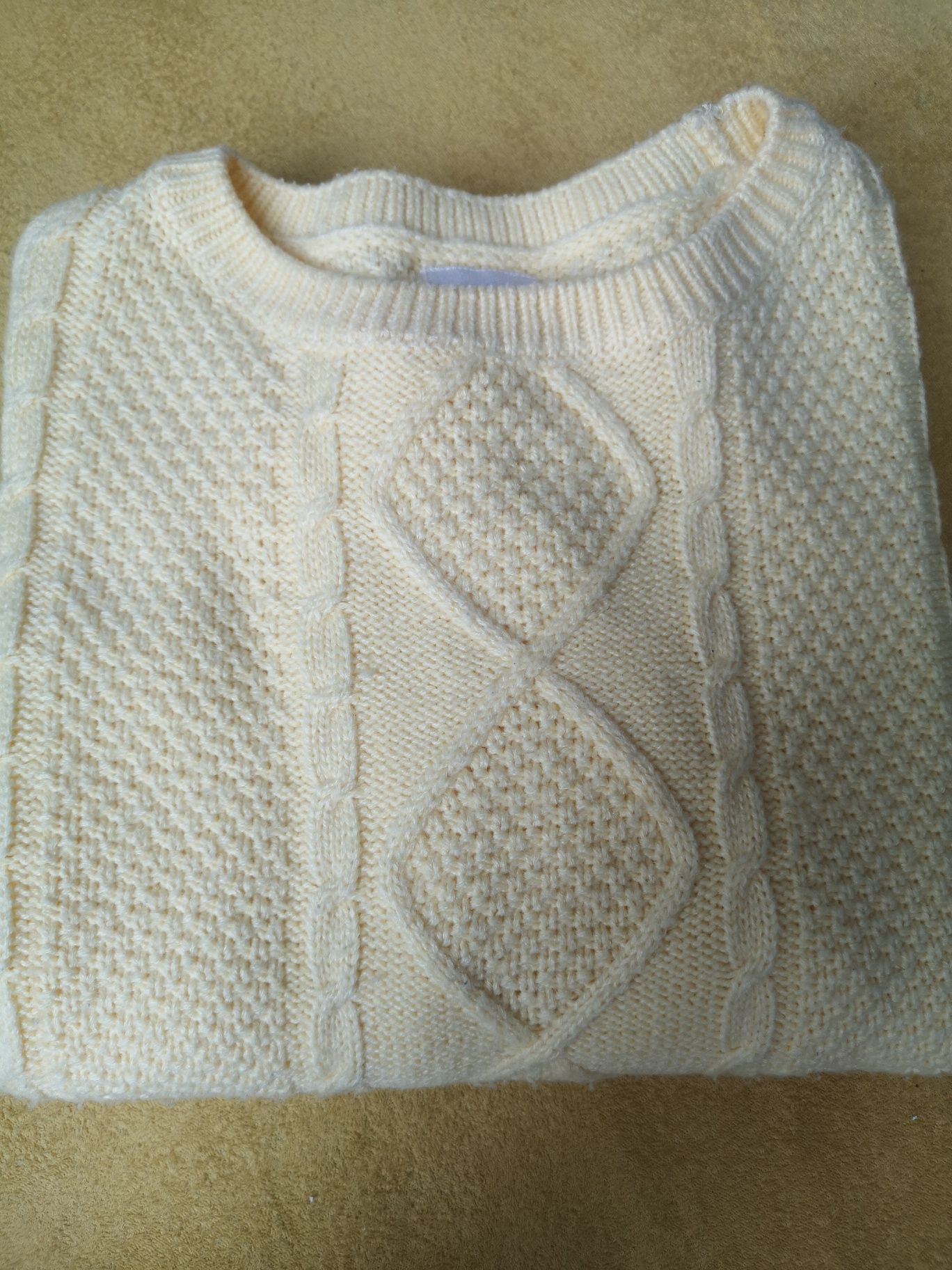 Sweter sinsay xs pastelowa żółć