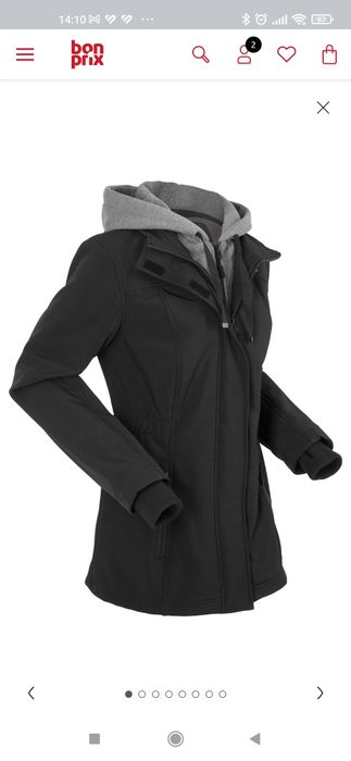 Kurtka damska Softshell 52 Bonprix czarna
