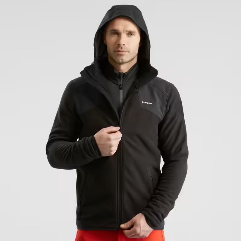 Кофта флис  Men's Warm Hiking Fleece Jacket SH500 для туризма XL