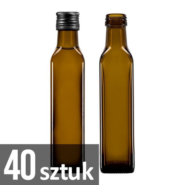 40 sztuk - butelka MARASCA 250 ml oliwkowa na oliwę ocet z zakrętką