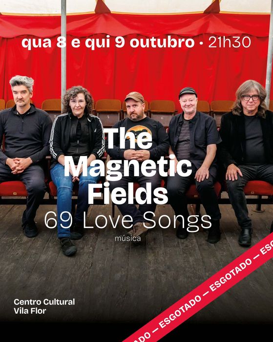 2 bilhetes Magnetic Fields 9 de Outubro Guimarães