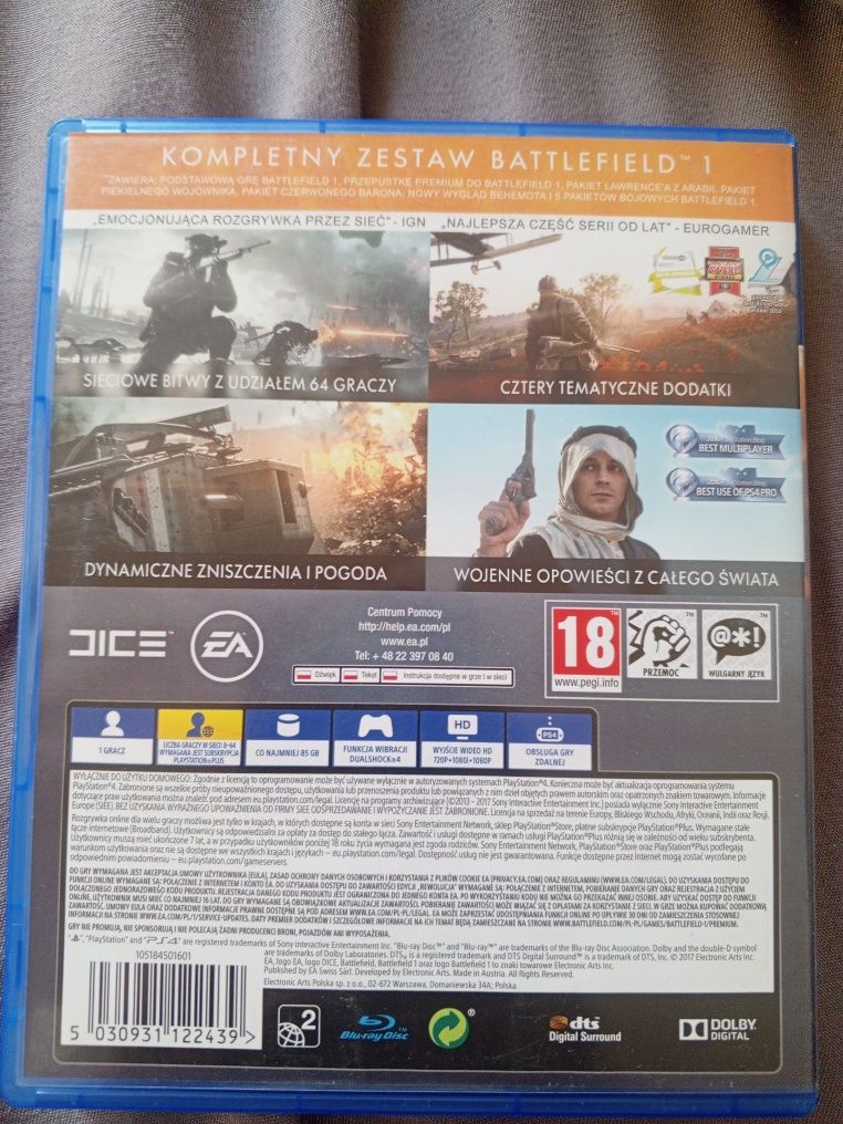 Gra Battlefield 1 rewolucja ps4