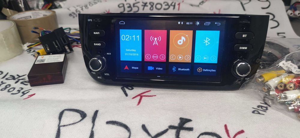 Radio 2 DIN Android Fiat Punto EVO Grande Punto – GPS WIFI CarPlay