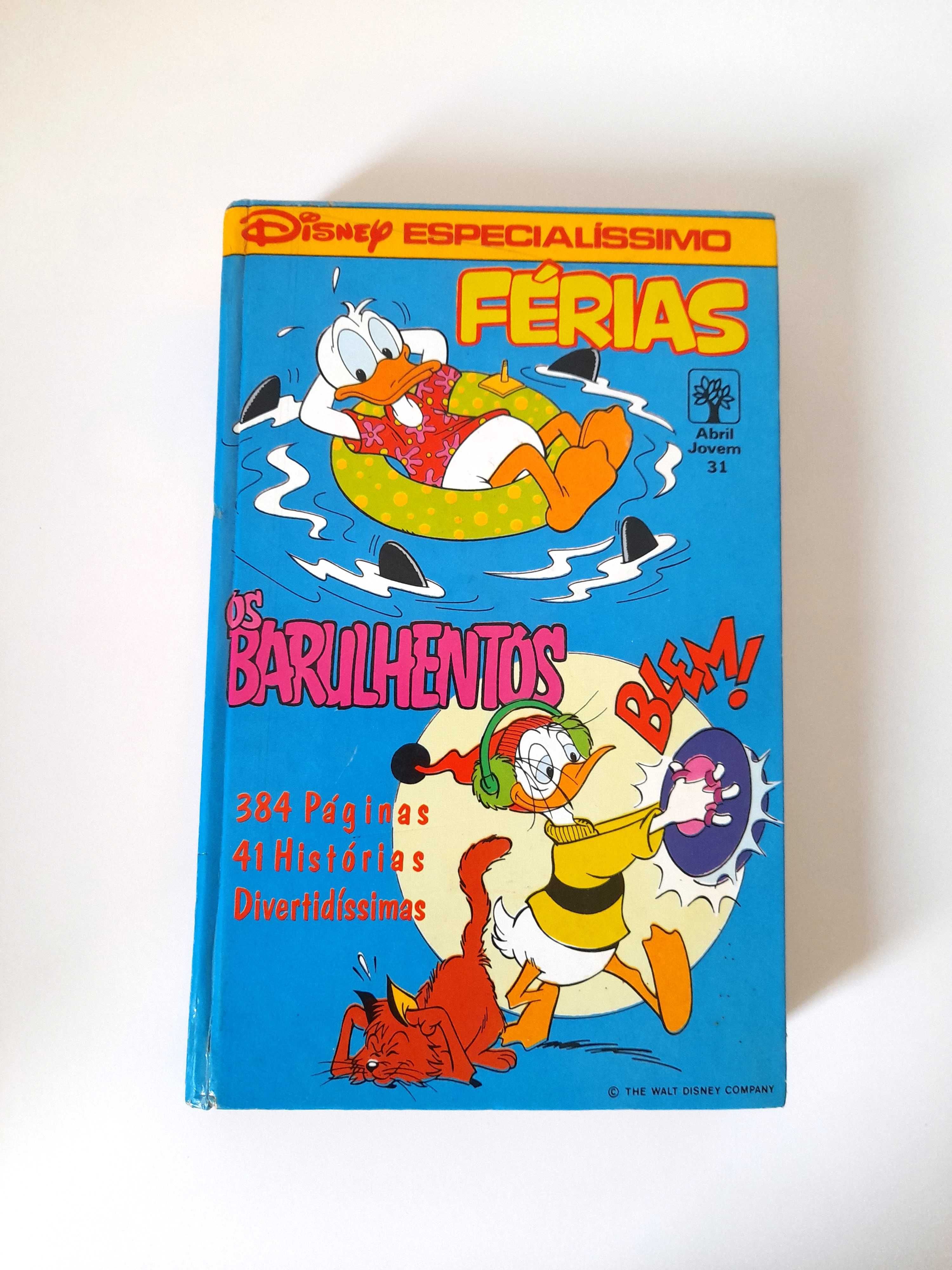Livro Vintage de BD Disney Especialíssimo Número 31 Coleção Anos 80