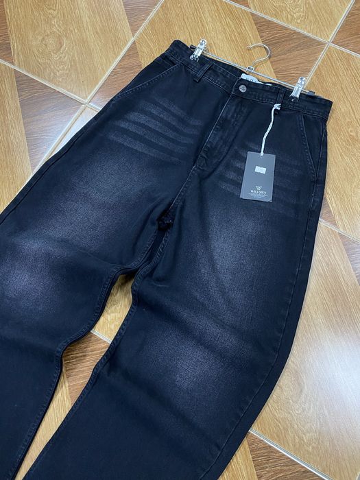 Джинси Flared Baggy широкі беггі джинси чорного кольору