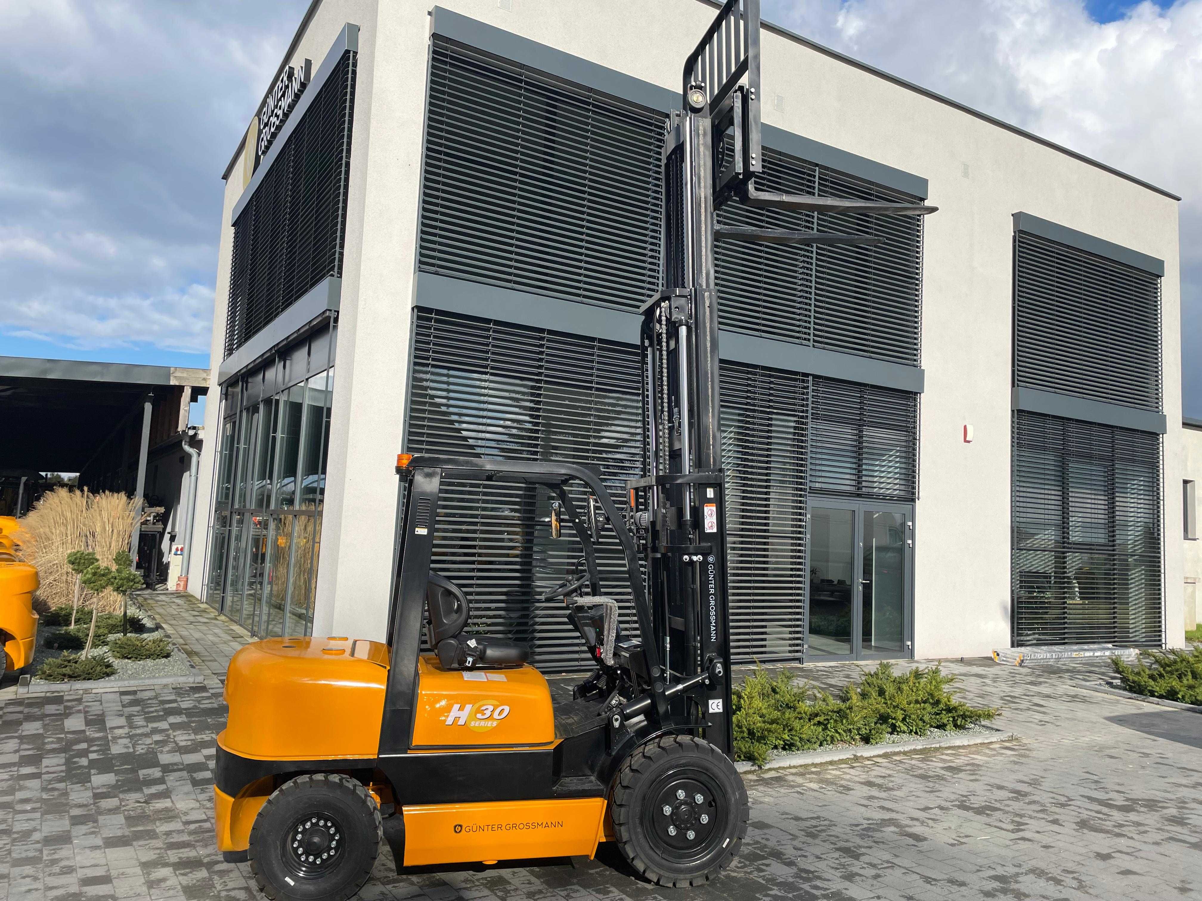 Nowy wózek widłowy 3T triplex 4.5m Gunter 3 lata gwarancji