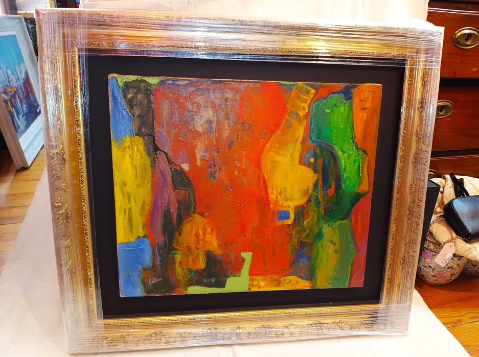 Quadro Óleo Sobre Tela Maurice Estève