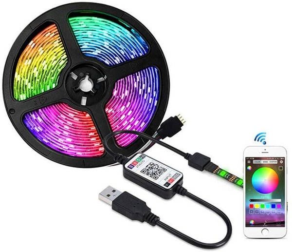 Світлодіодна стрічка RGB 5м від usb з керуванням через Bluetooth
Світ