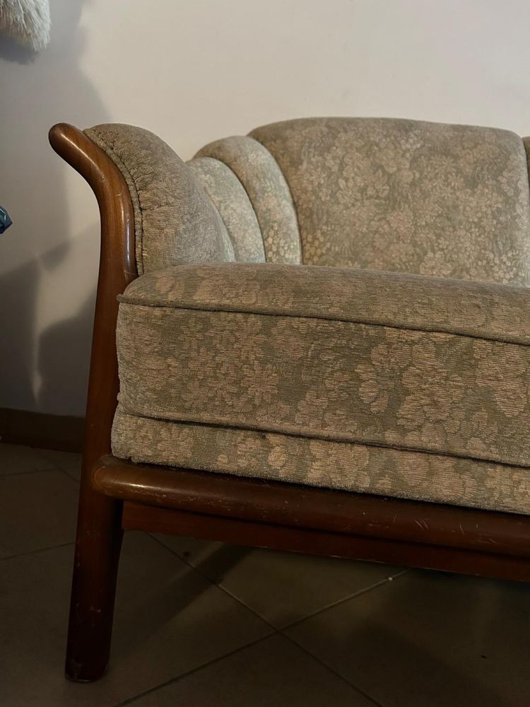 Stylowa sofa kanapa Drewno Vintage do renowacji