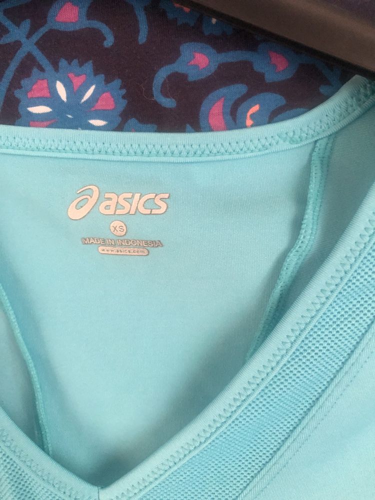Asics Motion Dry Koszulka Sportowa Kobiety Run Niebieska XS