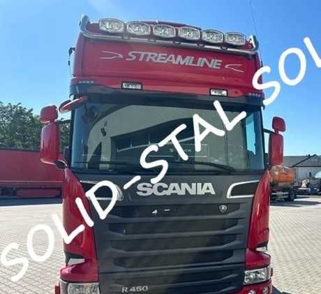 Orurowanie GÓRNE ze stali nierdzewnej Scania R P Średnia i Wysoka kab.