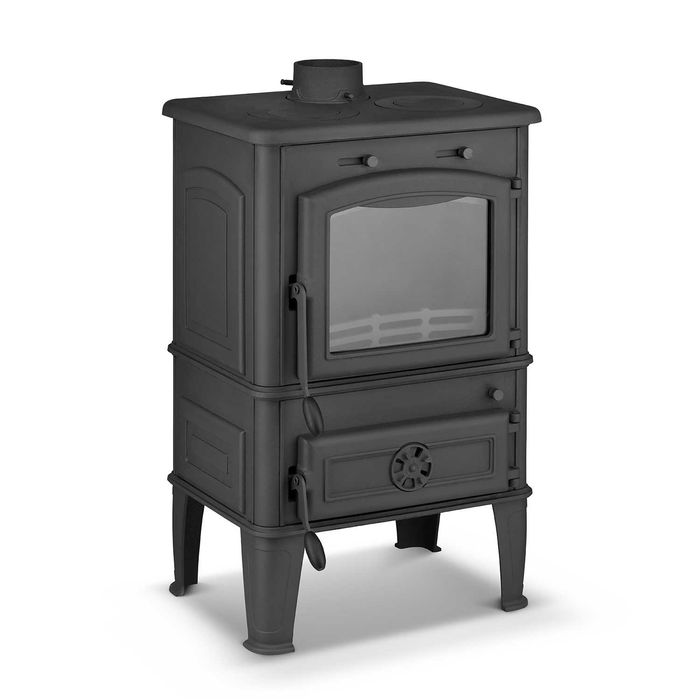 Piec z płytą grzewczą kuchnia węglowa grudziądzka z fajerką westfalka