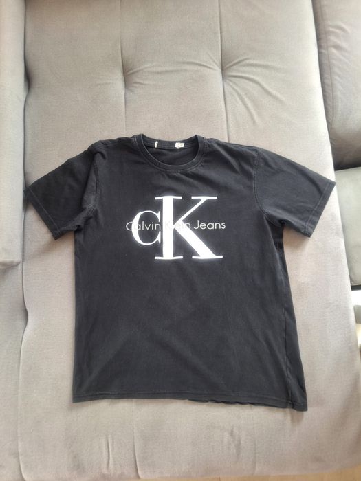 Czarna koszulka męska calvin klein S
