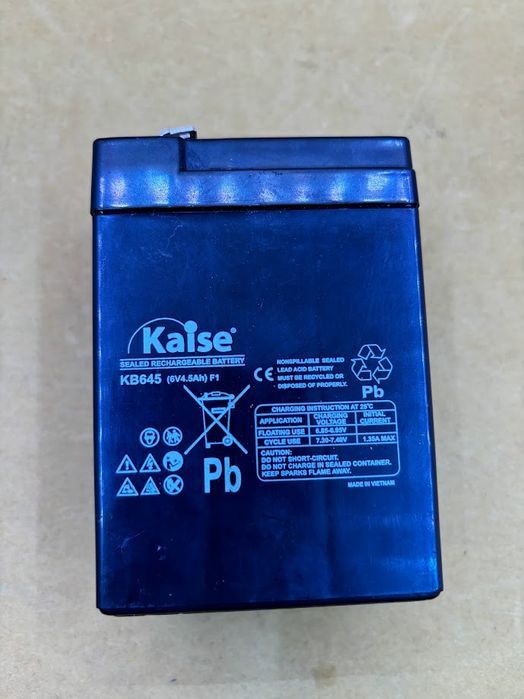 akumulator ołowiowy kaise 6v- 4.5ah
