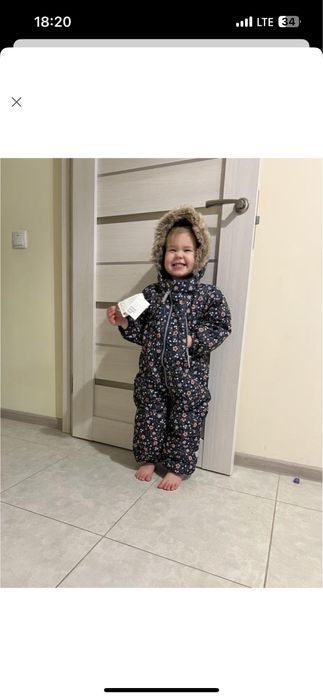 Зимовий комбінезон h&m 92