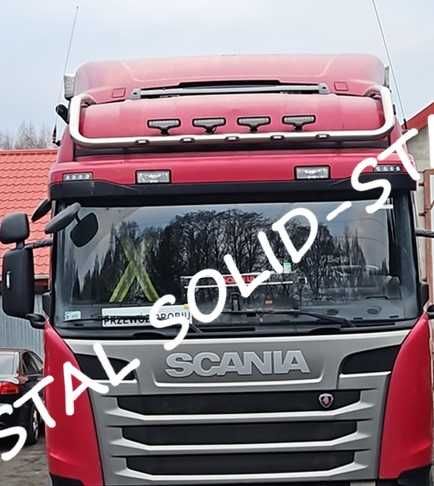 Orurowanie PRZEDŁUŻANE / GÓRNE Scania r Highline Polerowane na lustro!