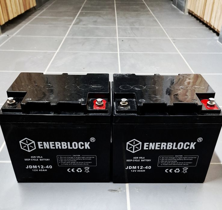 Akumulatory Żelowe Enerblock 2szt - Z GWARANCJĄ / wózki,kampery,łodzie