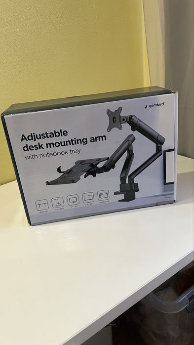 Кронштейн Gembird на 2 монитора или ноутбук