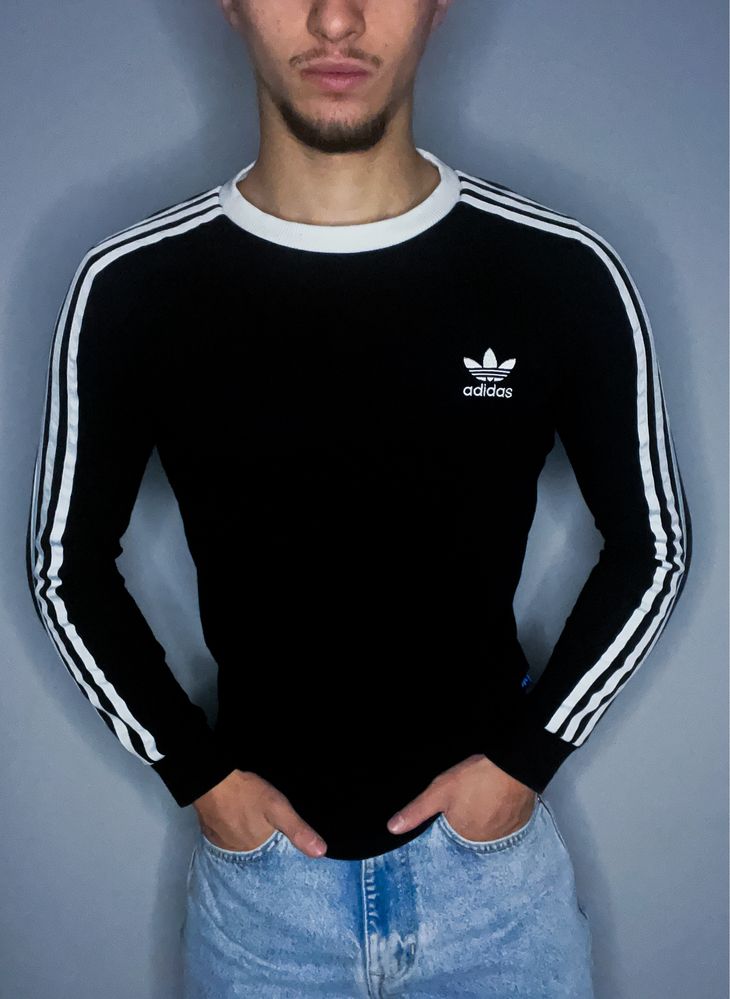 Nowa Męska Czarna Bluza «Adidas» Vintage / S