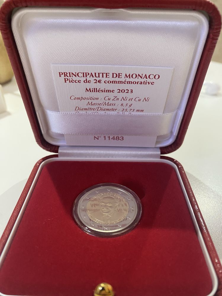 Moedas comemorativas Monaco