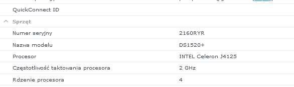 Synology DS1520+ --- DDR4 20GB --- Quad Core Intel CPU