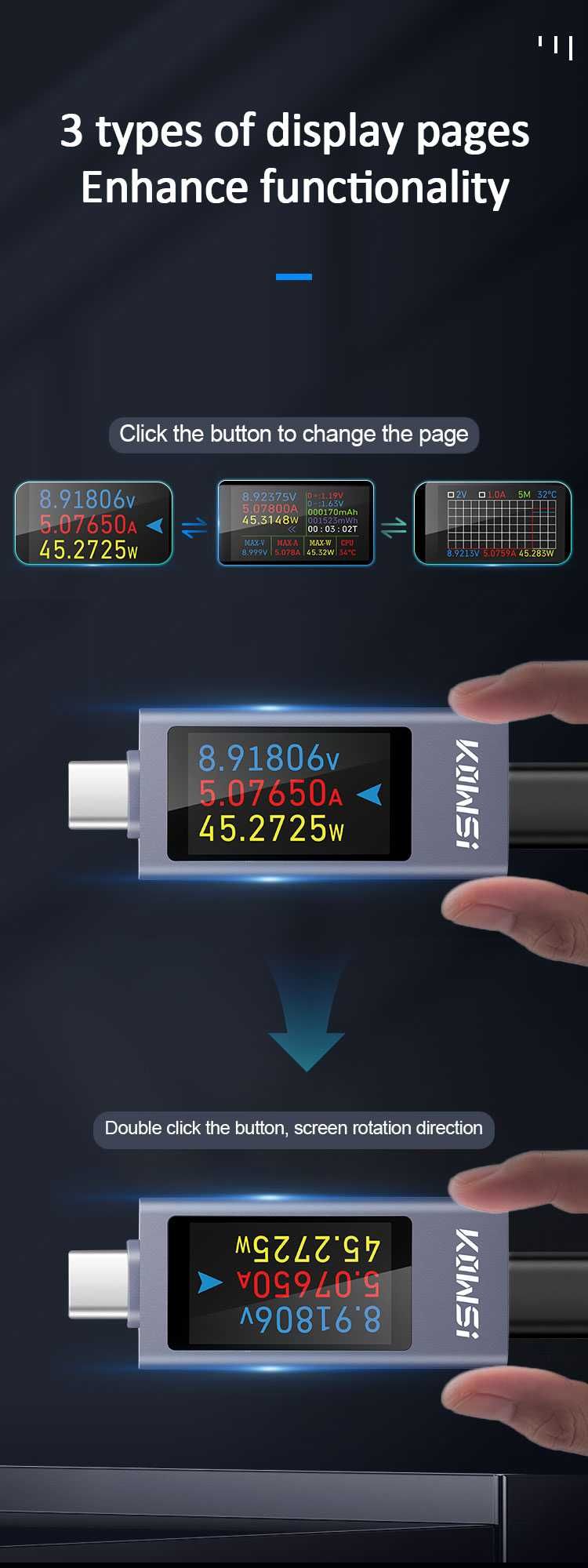 USB тестер type C