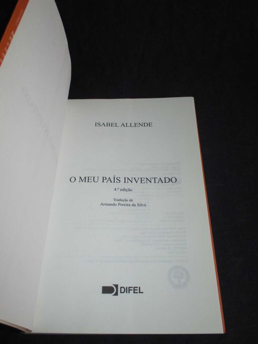 Livro O meu país inventado Isabel Allende