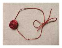Choker na szyję róża coquette (dł. 100cm) #czerwony #bordowy