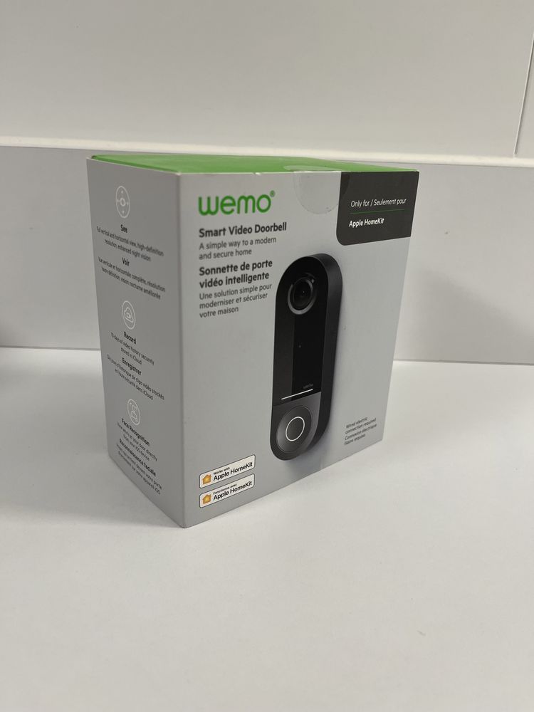 Wideofon Belkin Wemo Smart Video Doorbell Apple HomeKit Dzwonek Wideo