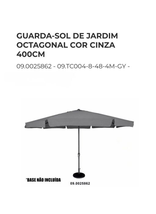 Guarda-Sois de Jardim várias Cores e medidas e Bases.