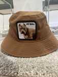 GOORIN BROS- Chapéu Balde Castanho Pit Bull NOVO