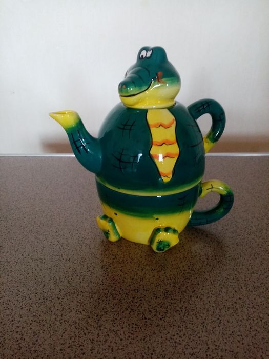 Чашка чайник "Крокодил"