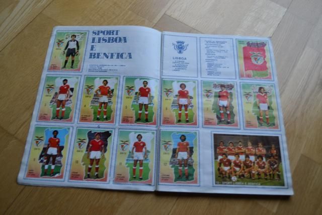 Caderneta de cromos da época 1980-81